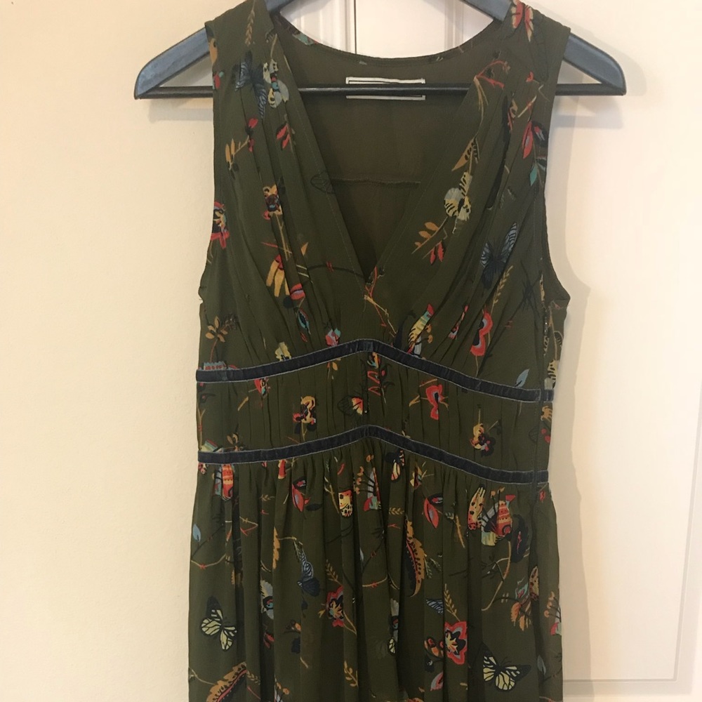 Abercrombie & Fitch Olive Printed Dress
